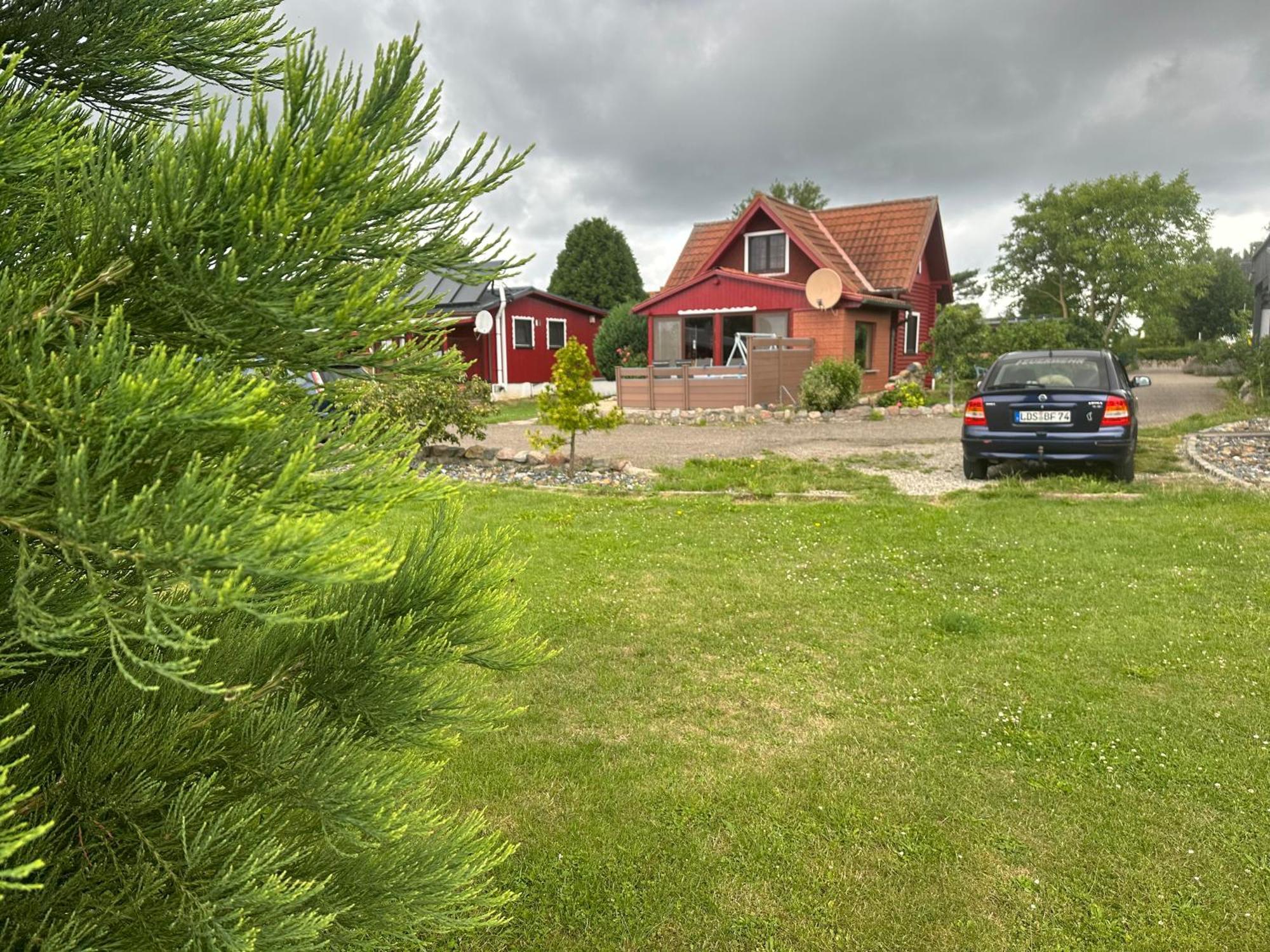 Fischerhuette IV Mobilheim Polchow Buitenkant foto